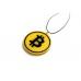 !Подвеска на зеркало с логотипом Bitcoin