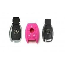 Чехол силиконовый Mercedes (BGT-SKH509-MB-Pin) розовый