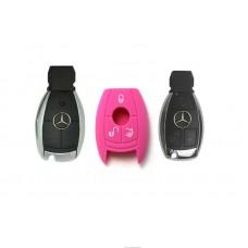 Чехол силиконовый Mercedes (BGT-SKH509-MB-Pin) розовый